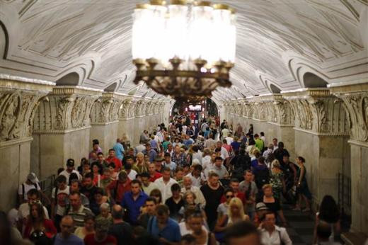 Müze değil Moskova metrosu