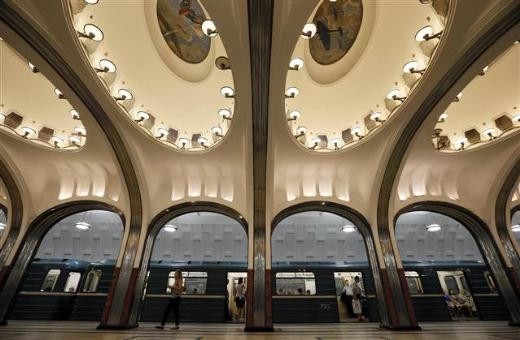 Müze değil Moskova metrosu