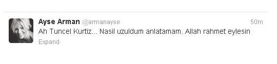Sosyal medyada Tuncel Kurtiz in vefatı