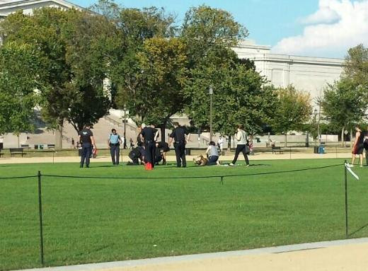 ABDde bir kişi kendini parkta yaktı