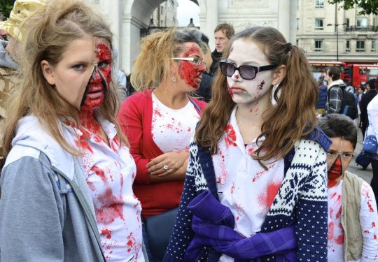 Dünya zombi gününden kareler