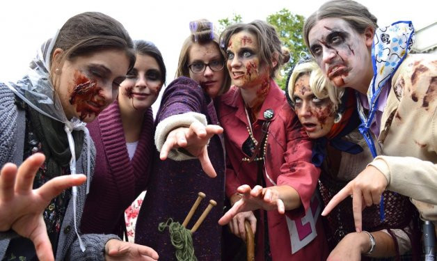 Dünya zombi gününden kareler
