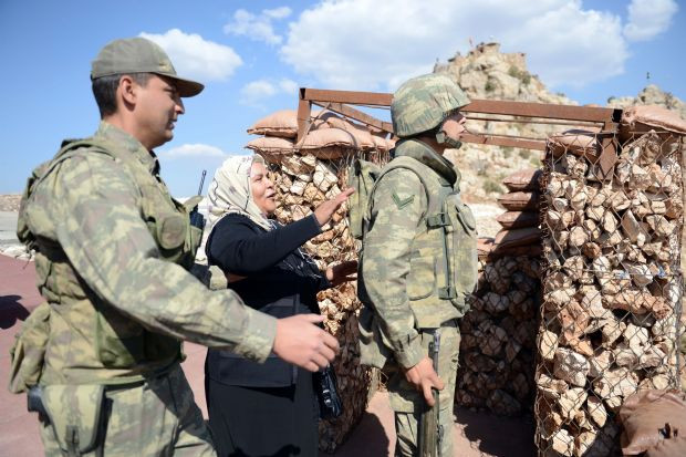 1500 metre yükseklikte bayramlaşma