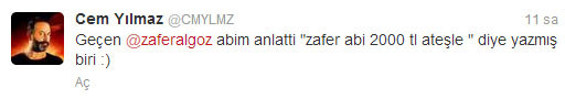 Cem Yılmazdan bir ilk