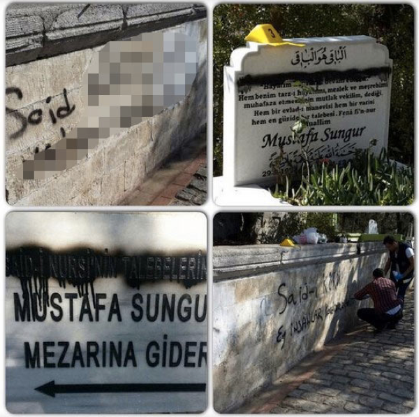 Bediüzzamanın talebelerinin mezarına çirkin saldırı