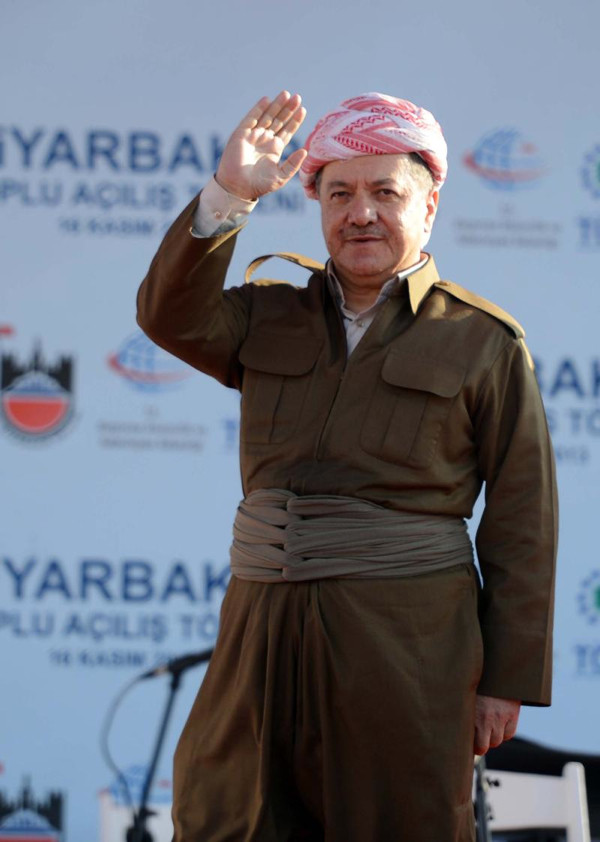 Erdoğan, Barzani ve Perverle sahnede