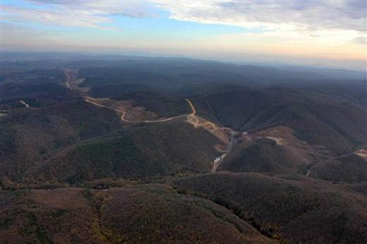3. Köprü yolu havadan görüntülendi