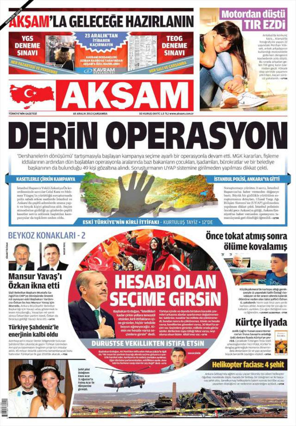 Gazeteler tarihi operasyonu böyle gördü!