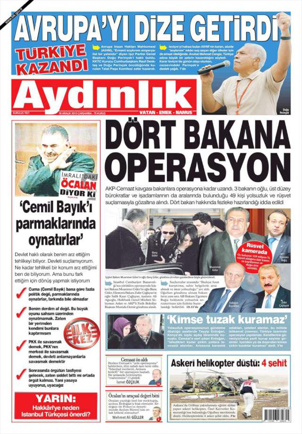 Gazeteler tarihi operasyonu böyle gördü!