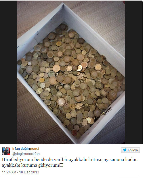 Bir ayakkabikutum bile yok