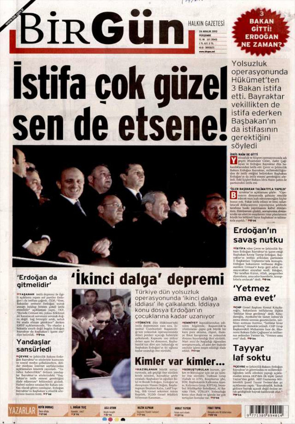 Gazeteler kabine depremini böyle gördü!