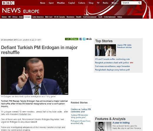 Türkiyedeki istifaların ardından dünya basını