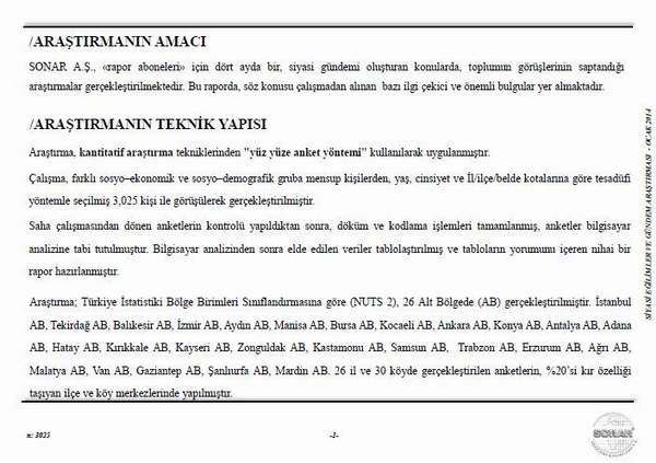 Son seçim anketi