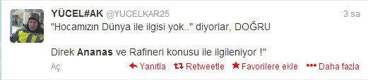 Twittera ananas bombası düştü
