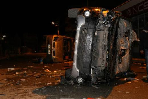 Licede taşlı sopalı seçim kavgası