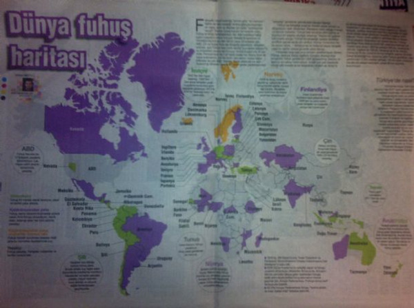 Dünya fuhuş haritası
