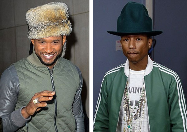 Usher yeni şapkasıyla dikkat çekti !