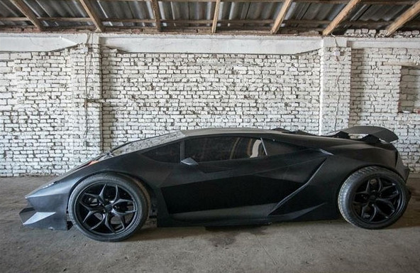 Kırgız gençlerden 'ev yapımı' Lamborghini