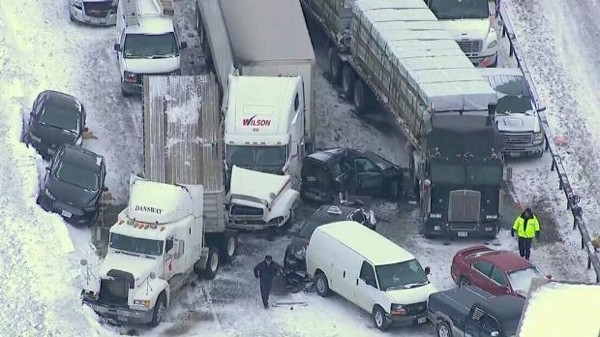 Toronto'da zincirleme kaza