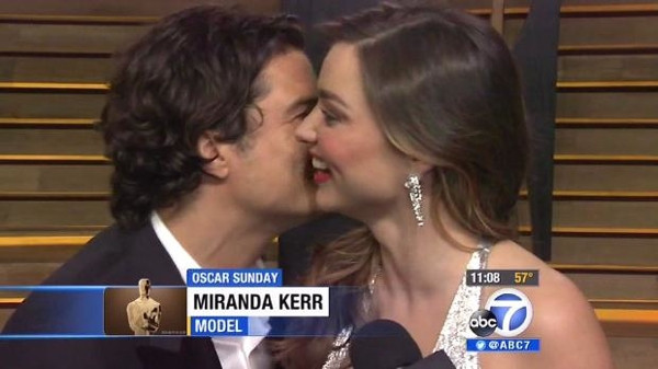 Orlando Bloom, Miranda kerr‘i görünce dayanamadı