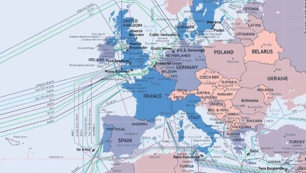 Dünyanın internet altyapı haritası