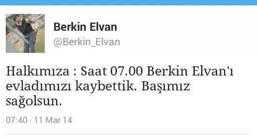 Sosyal medya Berkin Elvan'ı uğurluyor