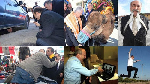Adayların ilginç seçim çalışmaları
