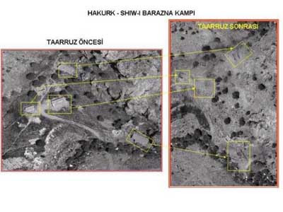 TSK, hainlerin kamplarını işte böyle yerle bir etti