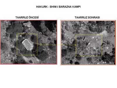 TSK, hainlerin kamplarını işte böyle yerle bir etti