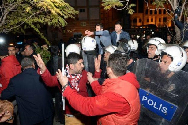 Antalya'da gergin anlar