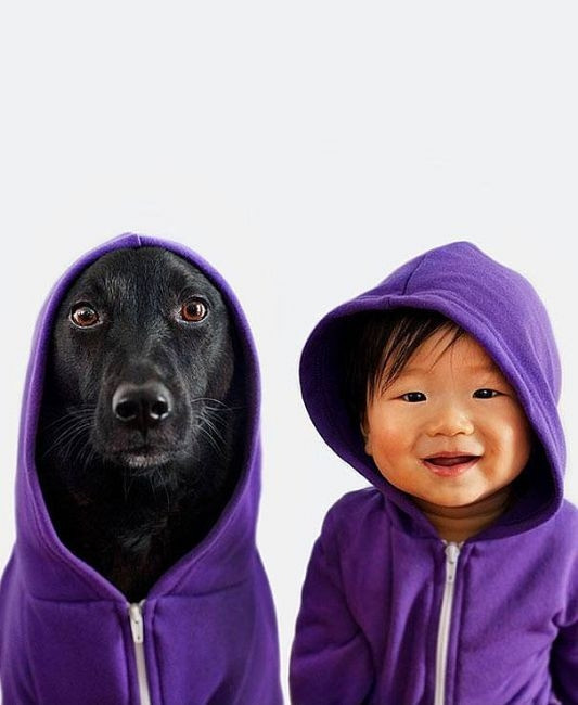 Jasper ve köpeği Zoey'in aşırı sevimli portreleri