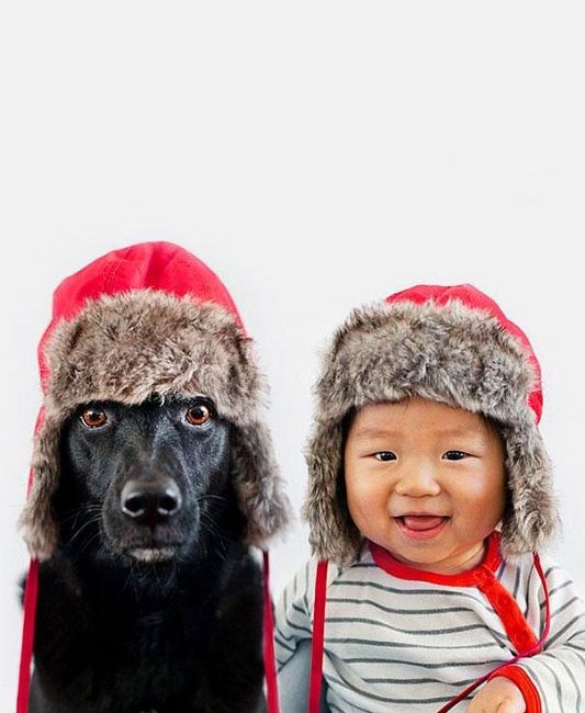 Jasper ve köpeği Zoey'in aşırı sevimli portreleri
