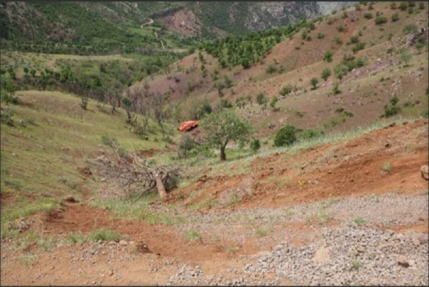 3 askerin şehit olduğu kirpi, 150 metrelik uçuruma yuvarlanmış