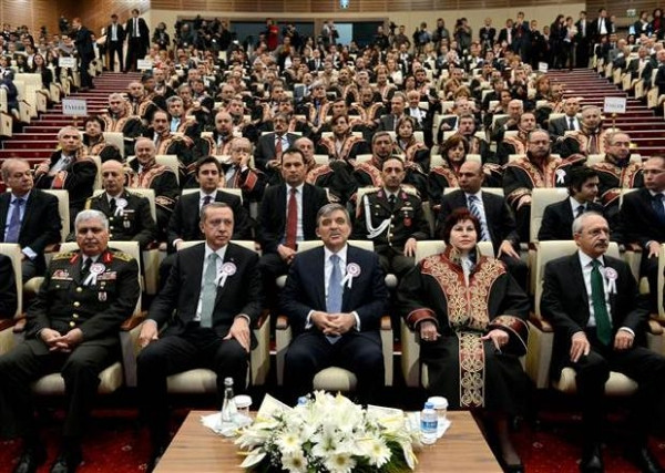 Devletin zirvesi Danıştay töreninde