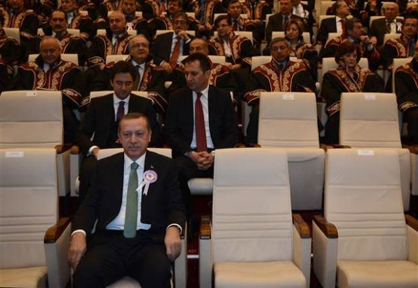 Devletin zirvesi Danıştay töreninde