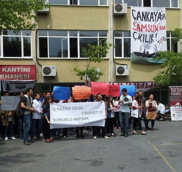 Acı olay protesto edildi