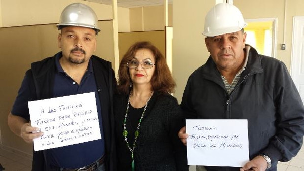 Şilili madenciler Türkiye'deki kader arkadaşlarına mesaj gönderdi