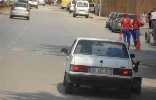 Piknik yerine otomobille böyle köz taşındı