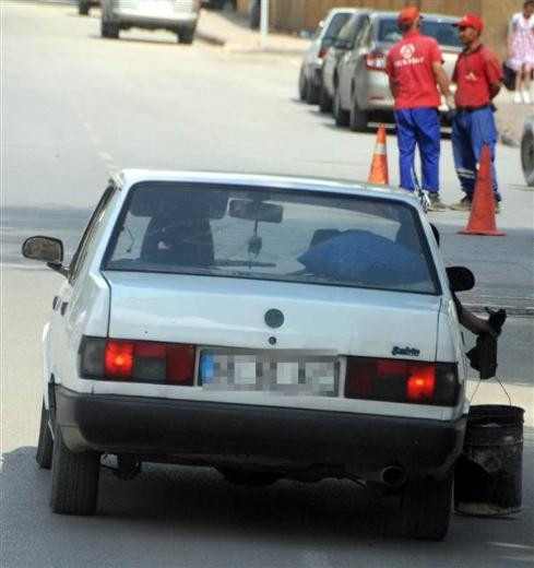 Piknik yerine otomobille böyle köz taşındı
