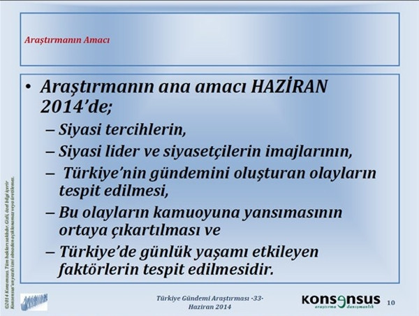 Konsensus'tan kapsamlı anket