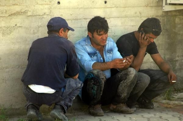 Madende yangın: 4 işçi yaralandı