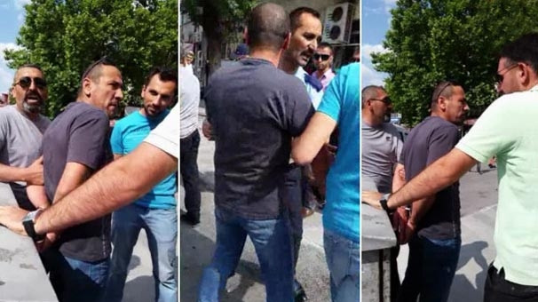 Öğretmene eşi ve çocuklarının önünde sivil polis şiddeti