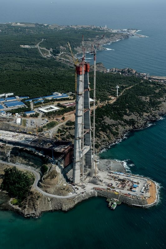 3. Köprü havadan görüntülendi