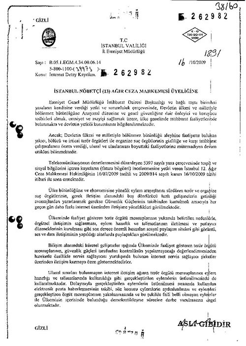 İstanbul Emniyeti herkesin e-postasını takibe alacak karar çıkartmış