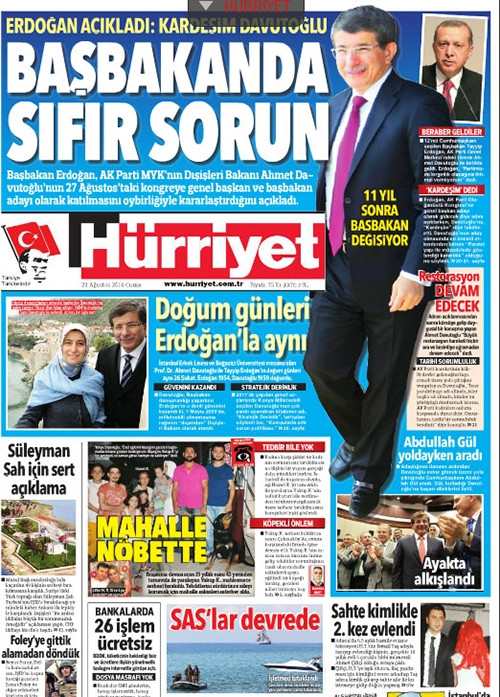 Davutoğlu'nun adaylığını basın böyle gördü