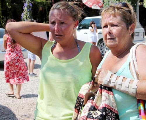 7 metrelik hendeğe düşen İngiliz turist ölümden döndü