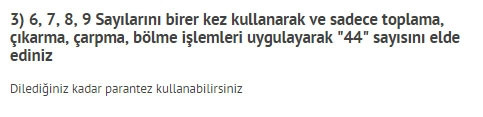 Türkiye Zeka Vakfı'nın çıldırtan soruları