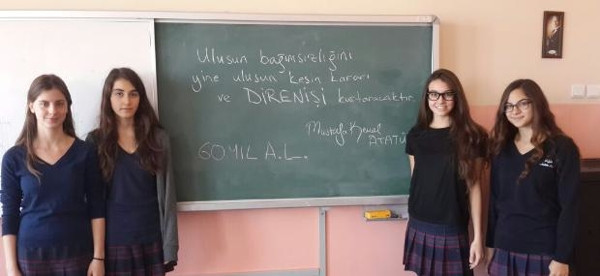 Liseliler Nutuk'un 87'nci yılını kutladı