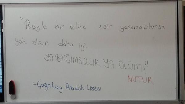 Liseliler Nutuk'un 87'nci yılını kutladı