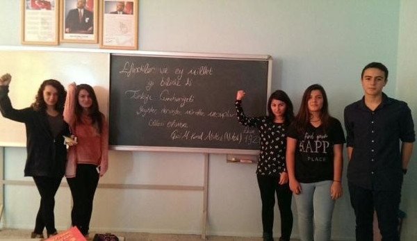 Liseliler Nutuk'un 87'nci yılını kutladı